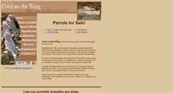 Desktop Screenshot of coloronthewing.com
